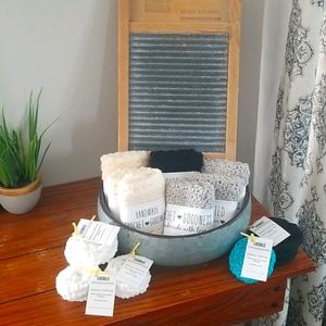 Black crochet dish cloth